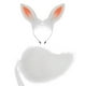 thumbnail image 4 of Orejas y cola de conejo, cola corta, cola de conejo de peluche para mujeres y niñas, orejas de animal para Blanco, 4 of 9