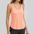 thumbnail image 5 of Women Summer Tops European And Women's Sports And Fitness Loose Sleeveless Top Yoga Wear Vest Casual Work Tops Dance Shirt Girls Crop Summer Women Outdoor Warm Creme Color Cut Out Panel for Orange XL, 5 of 5