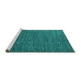 thumbnail image 2 of Ahgly Company Machine Washable Indoor Rectangle Solid Turquoise Blue Modern Area Rugs, 8' x 12', 2 of 4