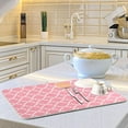 thumbnail image 6 of Super Absorbent Dish Drying Mat, Microfiber Fast-Drying Dish Mat, 16''''x18'''', Kitchen Dish Drying Pad, Pink Moroccan, 6 of 7