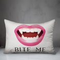 thumbnail image 3 of Creative Products Bite Me Vampire 20 x 14 Spun Poly Pillow, 3 of 3