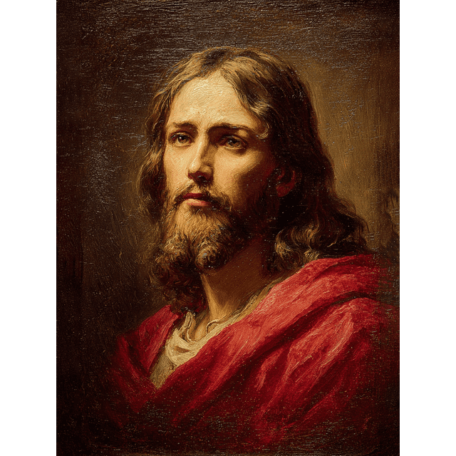 Jesus Portrait Canvas Wall Art 15.75x11.81 Inches