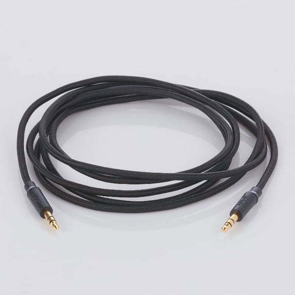 onn. 3' or 6' Black Braided 3.5 mm AUX Cable