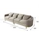 thumbnail image 5 of Loveseat Living Room Sofa 3 Seat Leisure Lounge Couch Household Lazy Room Furniture Home Office Upholstered Fabric Sofa My Lux Decor Round, 5 of 9