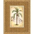 thumbnail image 4 of Gango Home Decor Tropical Palm Trees & Safari Animals Wall Art; Two Beige 11x14in Art Prints in Brown Frames, 4 of 6