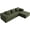 Green, variant on Yuanmin 104'' Cloud Sectional Couches for Living Room, Modular Boneless Couch with Left Facing Chaise, L Shape Memory Foam Corduroy, with Cushion, Green