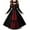 Black, variant on QSAWXQZ Girls WitchDress Long Sleeve Square Neck a Lined Maxi Dress for Halloween 3-4Years
