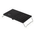 thumbnail image 3 of Mini mesa de campamento Accesorios de muebles portátiles de mesa lateral multifuncional plegable para caminatas de playa pesca de picnic al aire libre Negro, 3 of 8