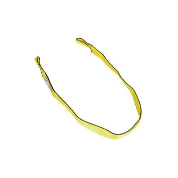 Vestil Manufacturing SLD-3-F-10-YL 3 in. x 10 ft. Polyester Lifting Web Sling, Yellow