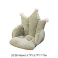 thumbnail image 3 of COM1950s Plush Chair Cushion With Backrest, Soft Seat Cushion for Office Chair, Integrated Back Support, Cozy Polyester Desk Chair Pad for Home and Study Use, 3 of 7