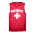 thumbnail image 2 of LIFEGUARD Officially Licensed Mens Performance Active Muscle Tank Moisture Wicking (S) Red, 2 of 4