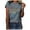 Gray, variant on LYXSSBYX Womens T Shirts Graphic Tees Trendy Women's Letter Printed Short Sleeved Casual Loose Top Short Sleeved Round Neck Top/shirt