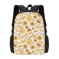 thumbnail image 3 of Balery Honey Honeycomb Backpack for Men and Women - Durable 600D Oxford Cloth -Large Capacity, Water-Resistant School, Travel, and Hiking Bag, 3 of 9