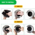 thumbnail image 2 of 50 Pcs Activated Carbon Compost Pail Filter, 7.28 Inch Round Carbon Filter, Replacement Filter for Kitchen Bin, 2 of 5