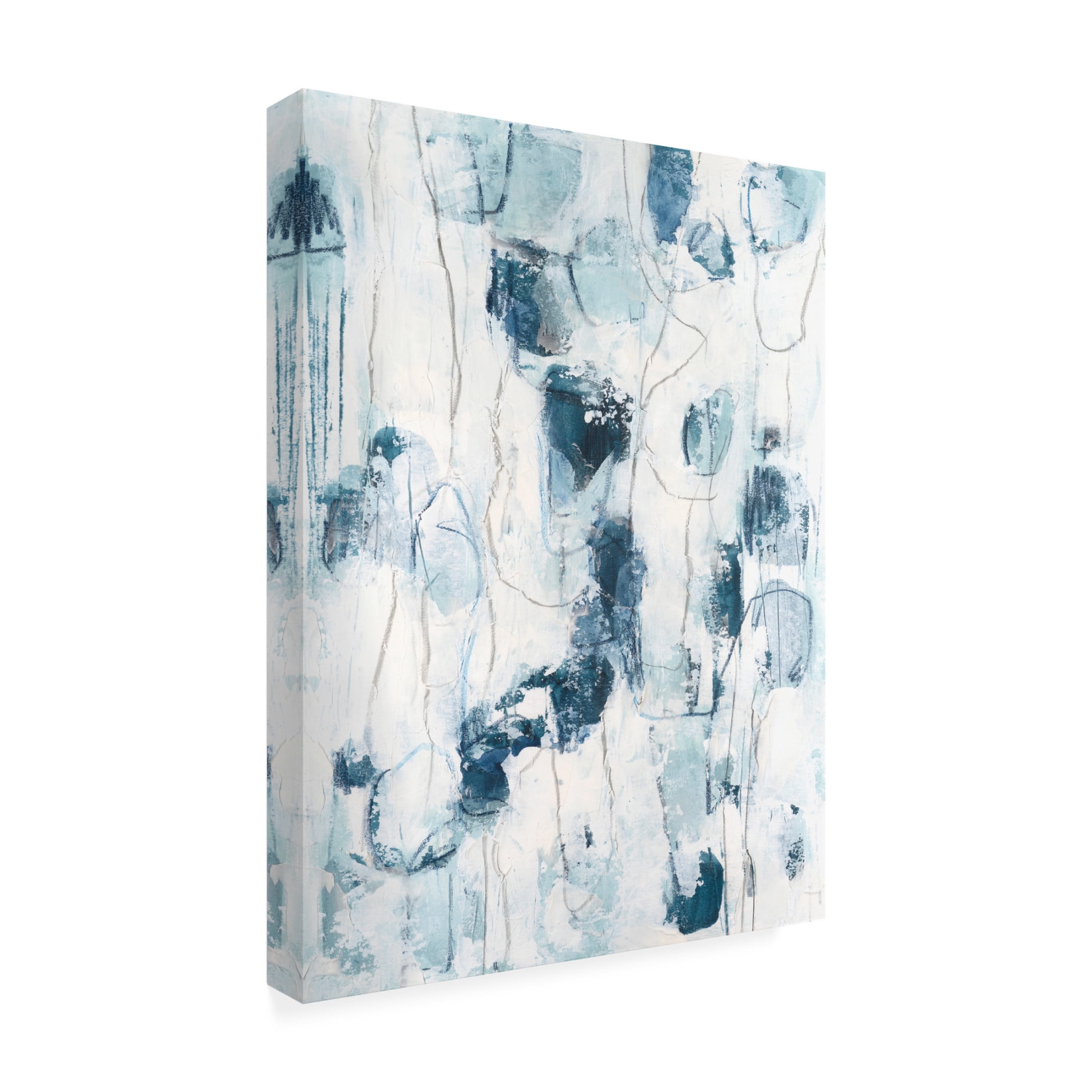 Canvas Wall Art - June Erica Vess 'Sea Silk I' Wall Art for Living Room, Bedroom, or Office Décor by Trademark Fine Art - 24 x 32 Inches