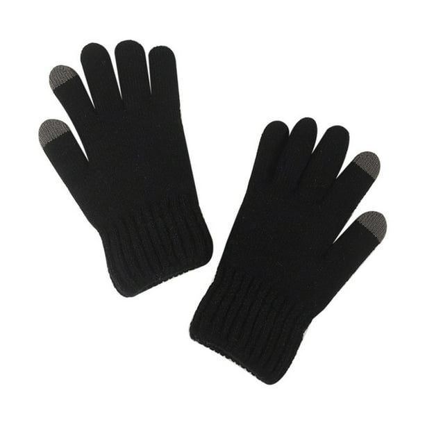 Sonducket Guantes de punto gruesos para hombre, calentadores de manos deportivos, guantes de invierno para exteriores, accesorios para calentar el cuerpo, guantes y mitones Negro Sonducket AP011253-02B