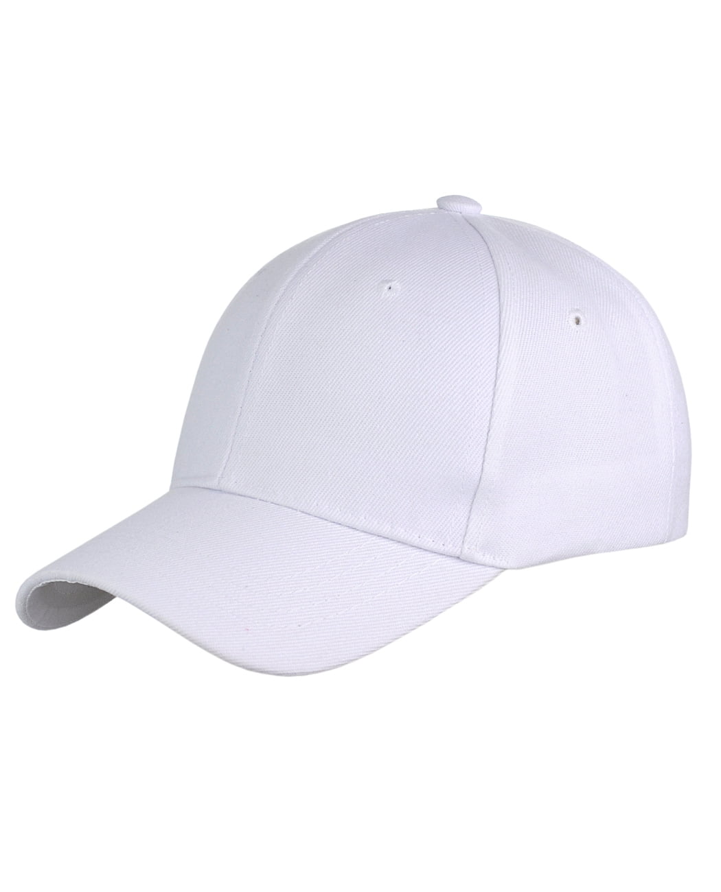 plain white baseball cap