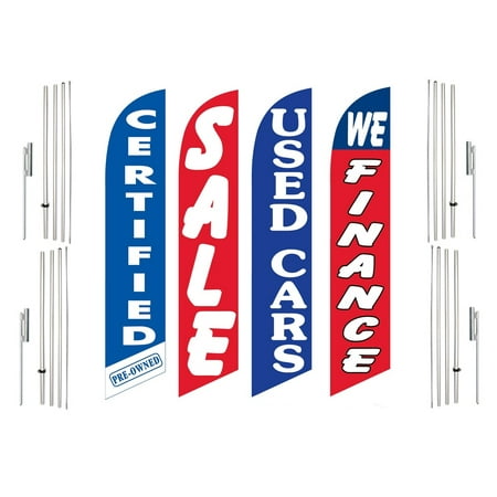 4 Swooper Flags With 4 Pole Kits Certified Pre Owned Sale Used Cars We Finance