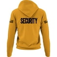 thumbnail image 2 of NYC FACTORY Security Hoodie with US Flag Sleeve Prints, Black US, Alpha, Small, Regular, Regular, Gold, 2 of 2