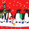 thumbnail image 3 of Penguin Christmas (Red) Necktie Mens Tie by Tieguy, 3 of 3