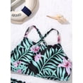 thumbnail image 6 of iEFiEL Kids Little Girls 2-Piece Cartoon Printing Bikini Set Swimwear,Sizes 2T-10 Summer Lily Pink 6, 6 of 7