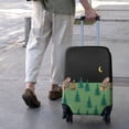 thumbnail image 3 of Green Bigfoot and Campfire Pattern Luggage Cover Fashion Suitcase Cover Baggage Covers Fit 25-28 Inch Luggage (Go Travel), 3 of 3