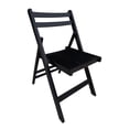 thumbnail image 6 of Imerelez Slatted Wood Folding Special Event Chair - Black, Set of 4, Foldable Style, 6 of 9