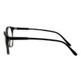 thumbnail image 3 of Round Keyhole Thin Plastic Horn Rim Tri-focal Progressive Reader Eyeglasses Black Stripe 2.5, 3 of 4