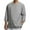 Gray, variant on WREESH Men's Spring Summer Shirts Long Sleeved V-Neck Cotton and Linen Loose Shirt Solid Color Tops Gray