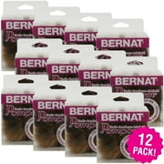 Bernat Faux Fur Pompom 1 Count- Brown Muskrat, Multipack of 12