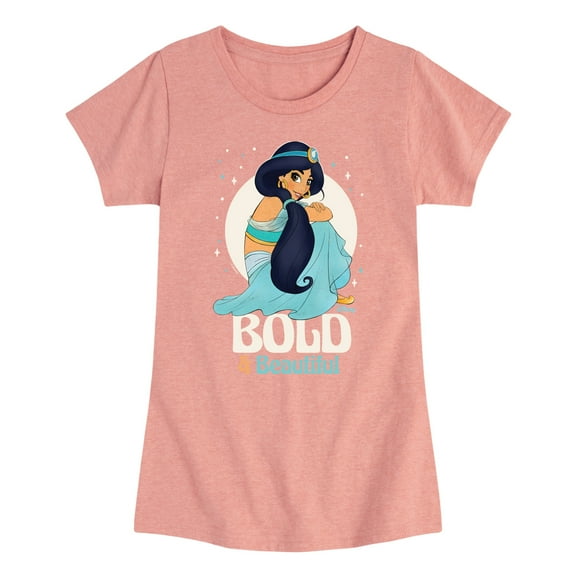 Disney Princess - Bold and Beautiful - Toddler And Youth Girls Short Sleeve Graphic T-Shirt