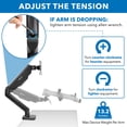 thumbnail image 4 of Mount-It! Full Motion Monitor and Laptop Stand | Fits 17"-27" Inch Screens, 4 of 8