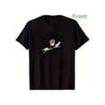 thumbnail image 1 of Men'S Black Cotton Patterned Jazz Style Saxophone Design with Colorful Notes Printed pattern short-sleeved shirt, 1 of 5