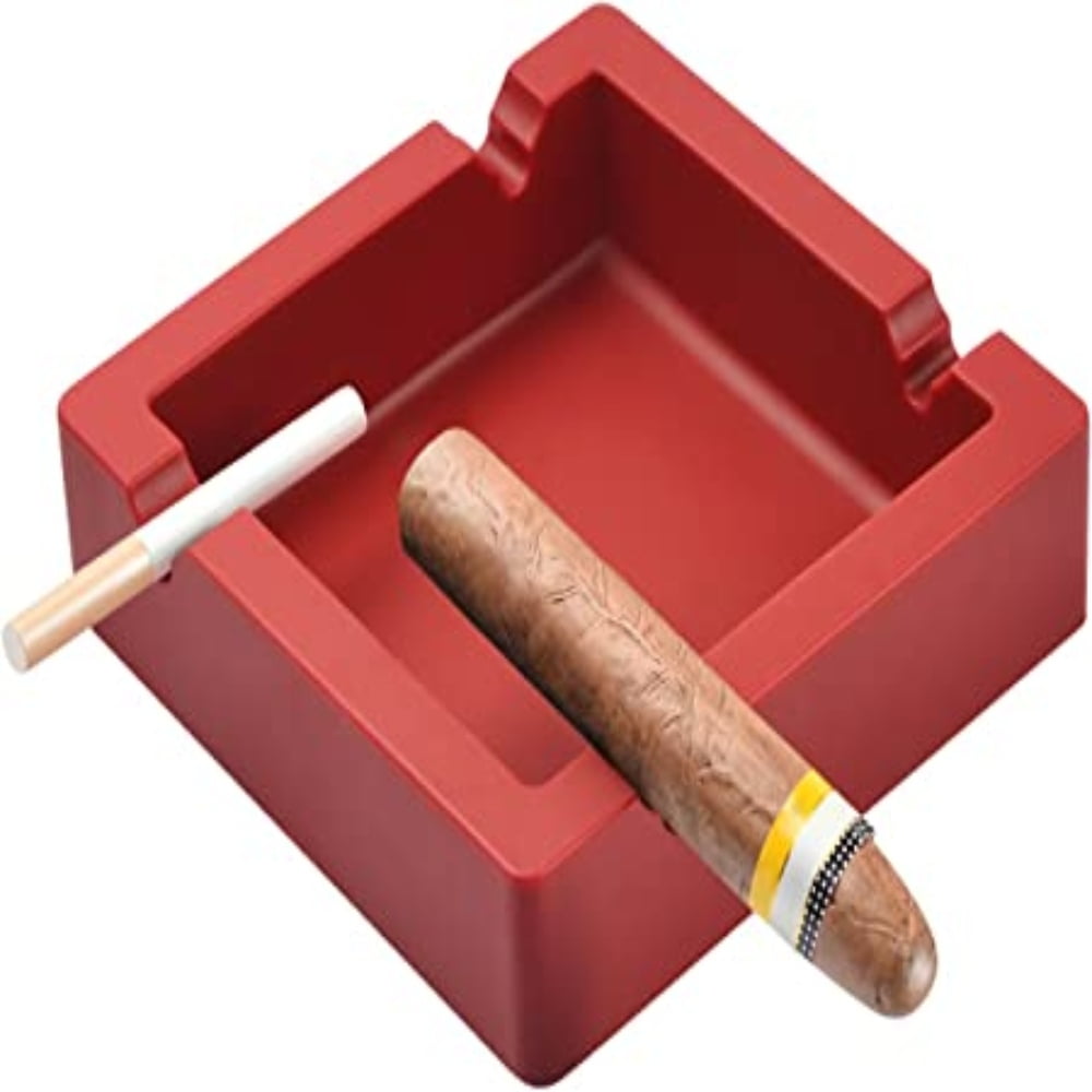 Ashtray Big Ashtrays for Outdoors Red 4 Dualuse Rest Unbreakable