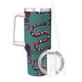 thumbnail image 2 of KLL Snake And Rose Print 40oz Stainless Steel Insulated Car Cup Coffee Mug with Spillproof Lid - Keep Your Drink Hot or Cold on the Go, 2 of 8
