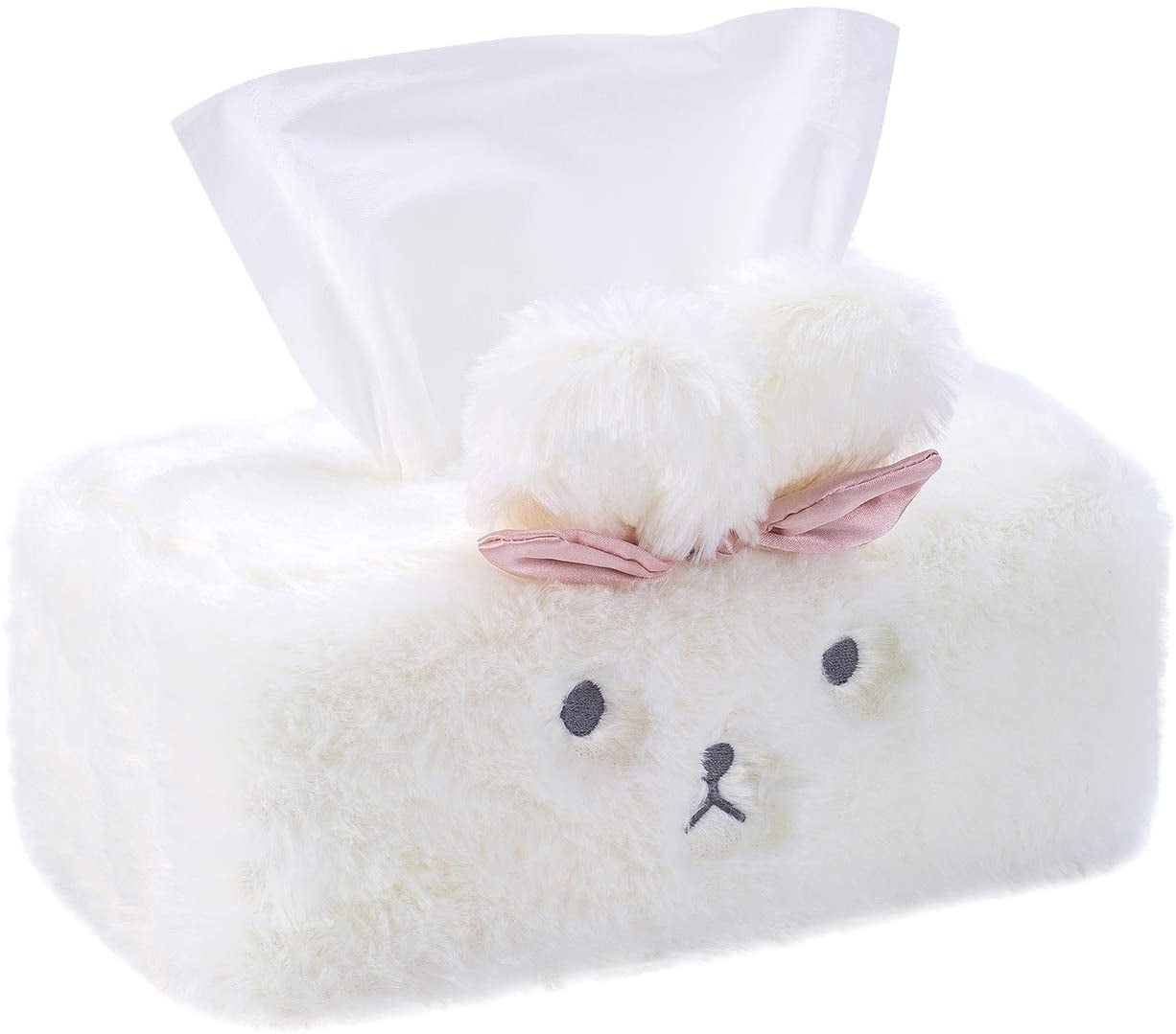 Tissue Holder Decorative, Cute Tissue Box Cover, Fluffy Plush Cover, Home  décor, Office Desk Decoration, car Accessories, Bunny, Rabbit 