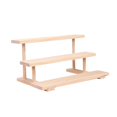 thumbnail image 3 of lionlar Wood Display Riser Jewelry Organizer Rack Fashion Decoration Collectibles Display Stand Showcase Fixtures for Figurines Hotel 3 Layer, 3 of 9