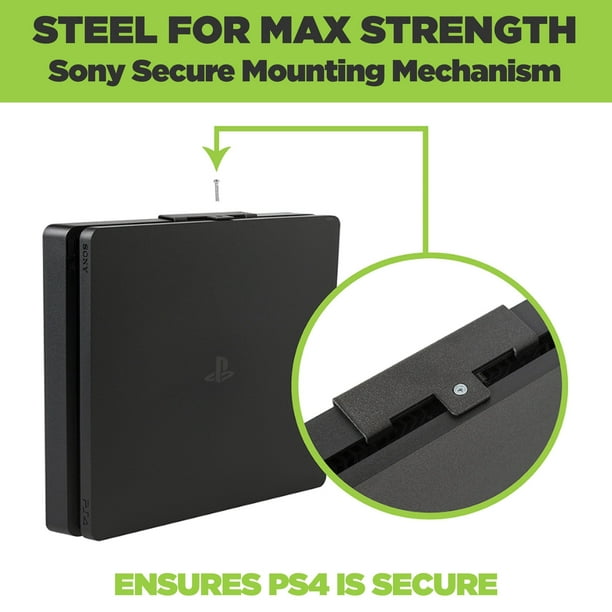 HIDEit Mounts PS4 Slim Wall Mount for PlayStation 4 Slim Console Made USA - Walmart.com
