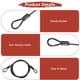 thumbnail image 4 of Cable de Seguridad Uxcell con Asas [2Pcs] - 4.92ft / 59.1 Pulgadas Cable de Seguridad para Candado de Equipaje de Acero Inoxidable para Bicicletas y Equipaje - [Negro], 4 of 6