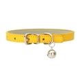 thumbnail image 1 of Dsseng Colliers en Cuir pour Chat avec Clochettes Collier de Sécurité Réglable pour Petits Chiens Chats, 1 of 7