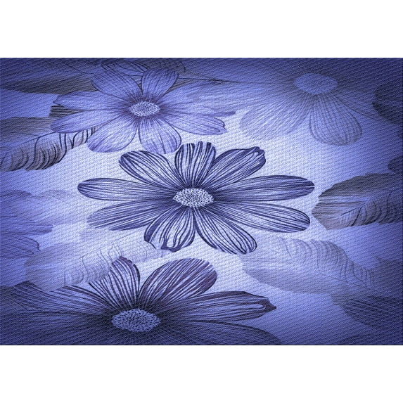 Ahgly Company Machine Washable Indoor Rectangle Transitional Purple Mimosa Purple Area Rugs, 8' x 12'
