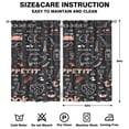thumbnail image 2 of Kitchen Food Colorful Cooking Chef Curtains-blackout Curtains Bedroom Decor Living Room Darkening Grommet Window Drapes 2 Panels Set 52"x 84", 2 of 2