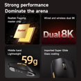 thumbnail image 3 of Mouse gamer inalámbrico Hyekit K7 Ultra 42K DPI, 5 botones, 3 of 7