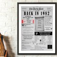 thumbnail image 4 of The Party Post 42nd Birthday Party Decorations Poster Born in 1982, 4 of 5
