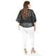thumbnail image 3 of Ensamble tipo kimono con blusa básica Roman Fashion / Tallas Extras, 1892 (Negro) negro 40, 3 of 7