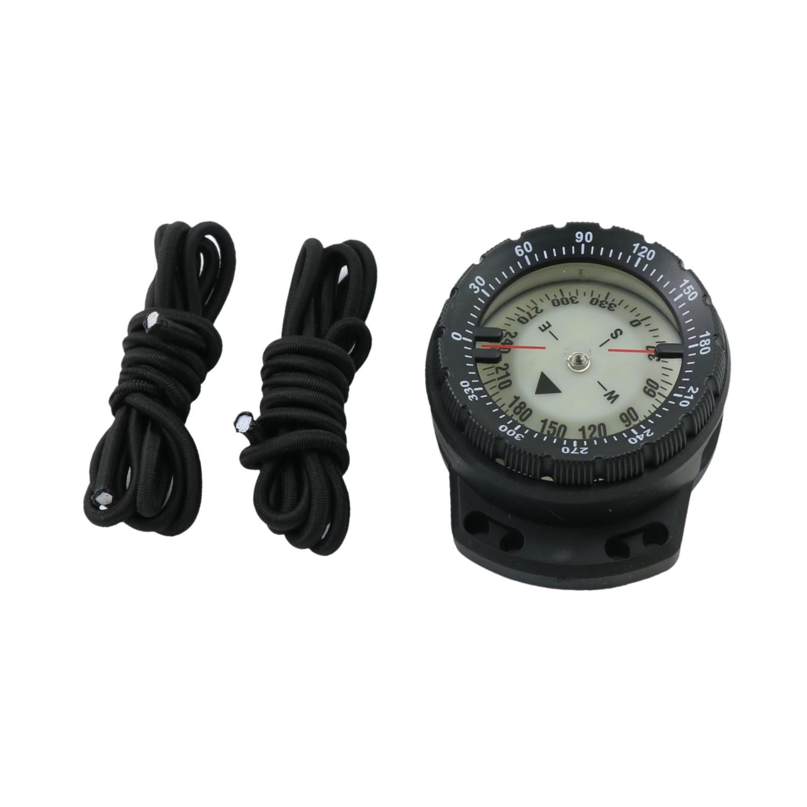 Miulika Dive Compass Wrist Compass Waterproof Tool Compact Portable Kayak Camping Compass for Kayaking Outdoor Sports Black