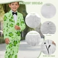 thumbnail image 6 of Xoenoiee Green Shamrock Heart Love Print Boys Formal Suit Set Kids 2 Piece Suit Jacket Pants Set St. Patrick's Day Wedding Tuxedo Suits Outfits Dresswear, Size 13-14 Years, 6 of 7