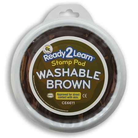 UPC: 6788822985999 | Jumbo Circular Washable Paint/Ink Pad Brown Set of 6