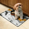 thumbnail image 2 of Dog Mat Pet Feeding Mat for Food and Water Absorbent 20x12in Quick Dry Dog Water Bowl Mat, 2 of 6