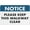 Warning Sign 4, variant on Notice Please Do Not Feed The Ducks Reflective Aluminum Metal Signage - 8"x12", With Symbol, Weatherproof - Park, Lake, Pond, Recreational Area